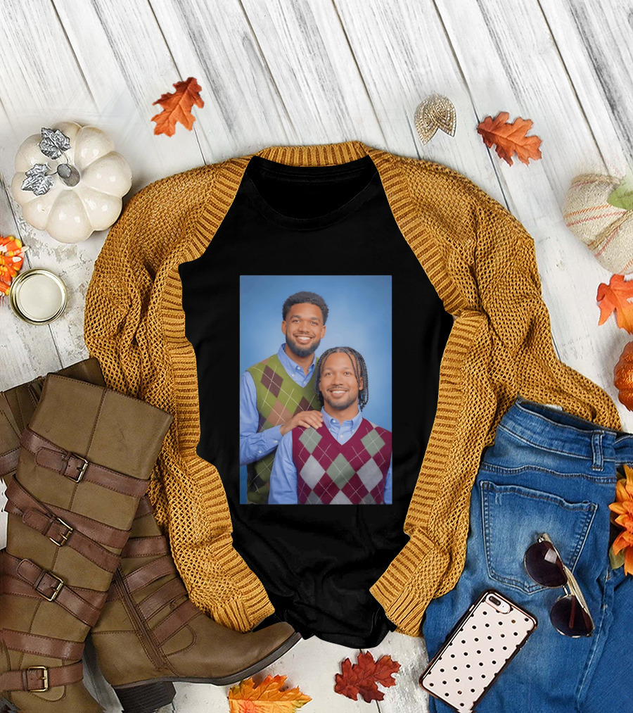 Jalen Brunson Karl Anthony Towns New York Knicks NBA Step Brothers Sweater Photo T-Shirt