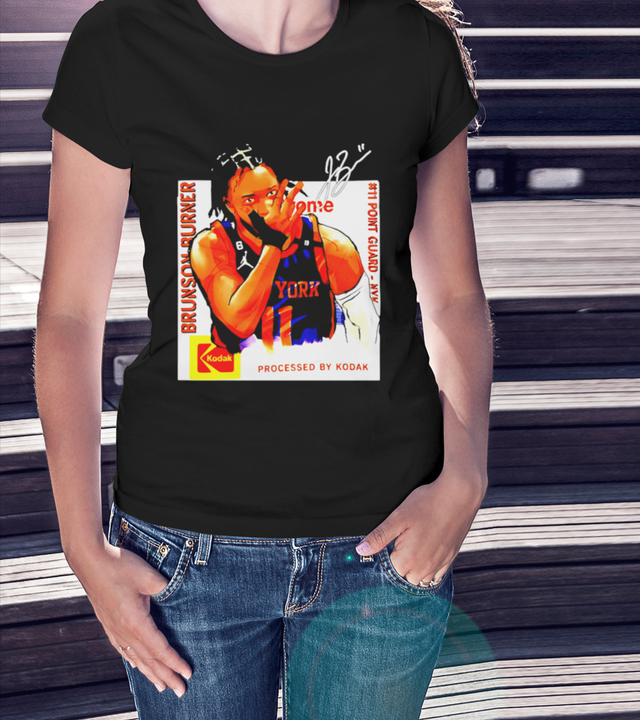 Jalen Brunson Burner New York Kodak #11 Point Guard NYY T-Shirt