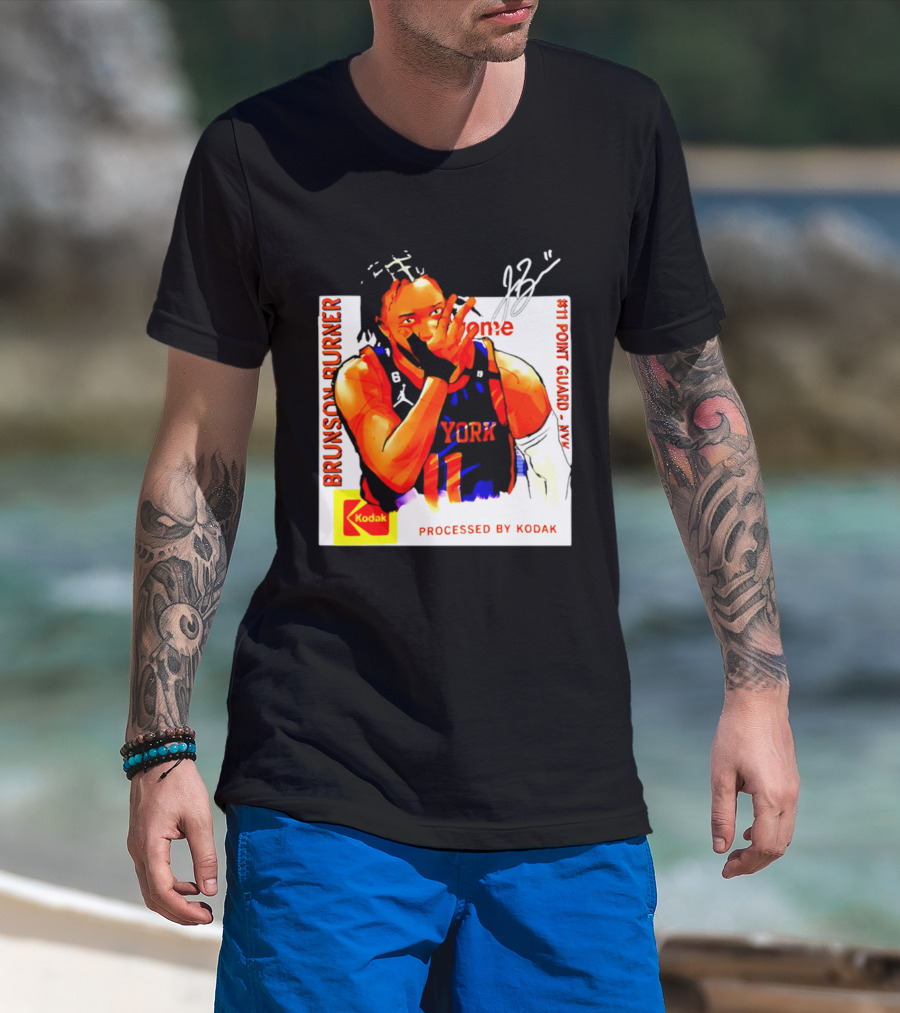 Jalen Brunson Burner New York Kodak #11 Point Guard NYY T-Shirt