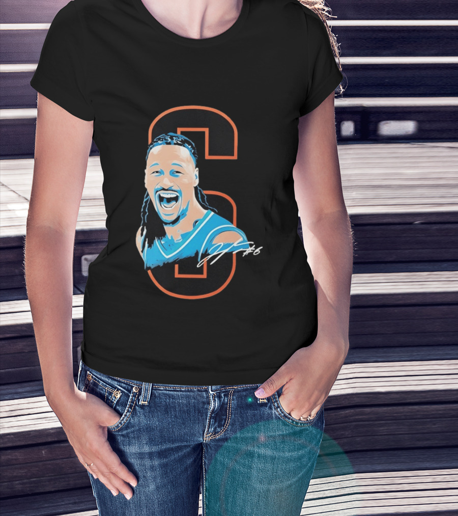 Jaylin Williams Number 6 Oklahoma City Thunder Basketball Signature T-Shirt