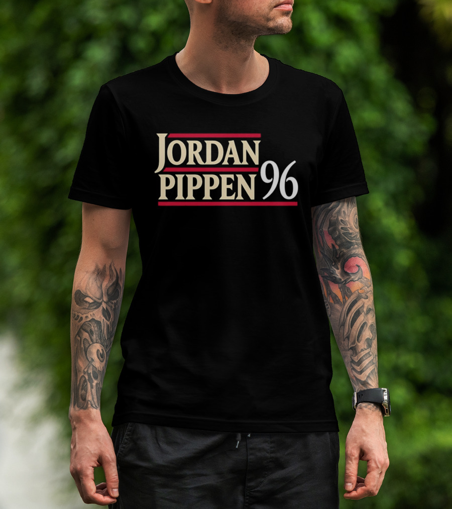 Jordan Pippen 96 Chicago Bulls NBA Classic Stars Dennis Rodman Steve Kerr Phil Jackson T-Shirt