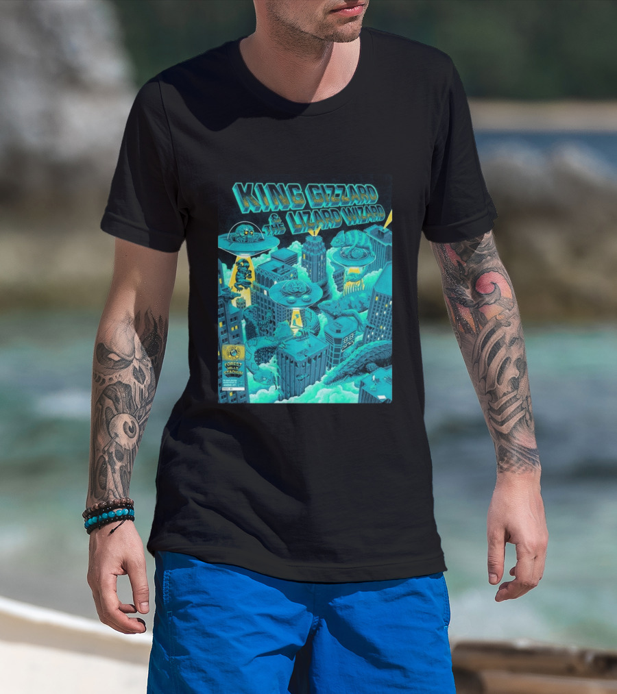 King Gizzard And The Lizard Wizard Forest Hills Stadium New York 2026 Event Reptilians Vs Alienoids August 20 21 T-Shirt