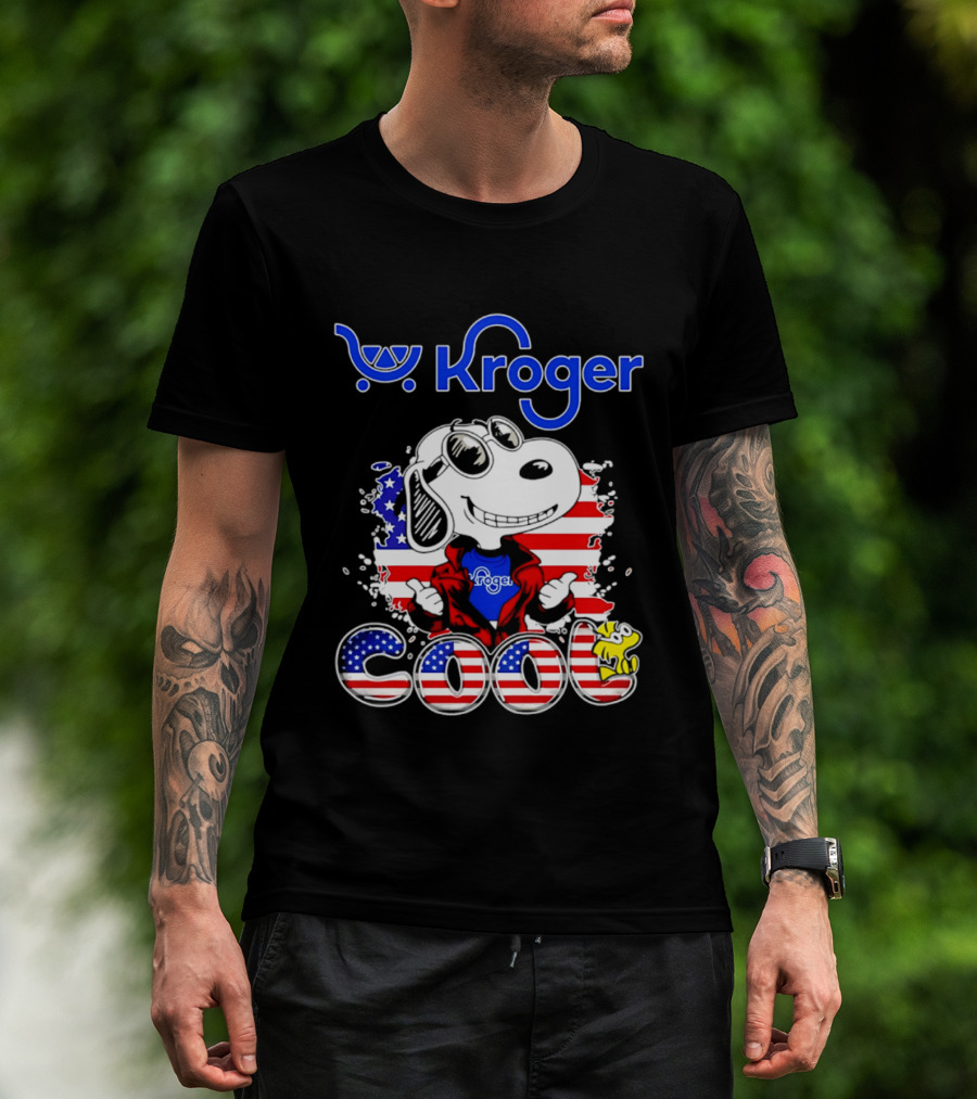 Kroger Snoopy USA Cool 250th Celebration T-Shirt