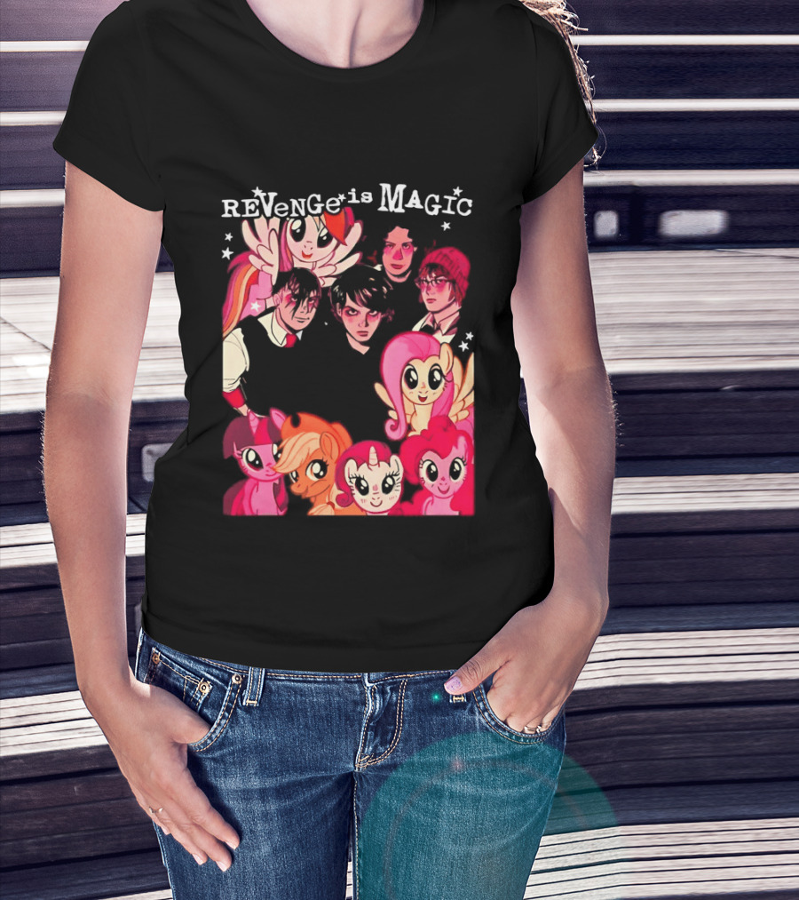 My Chemical Romance My Little Pony Revenge Is Magic Crossover Mashup T-Shirt