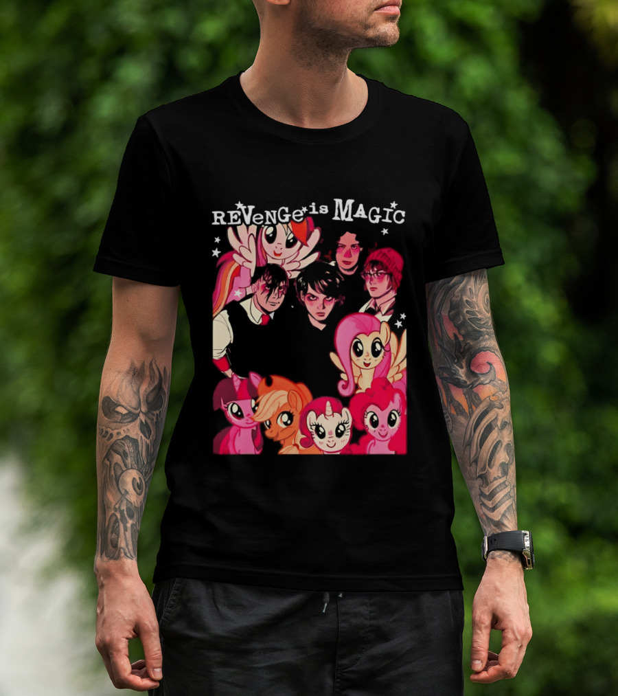 My Chemical Romance My Little Pony Revenge Is Magic Crossover Mashup T-Shirt