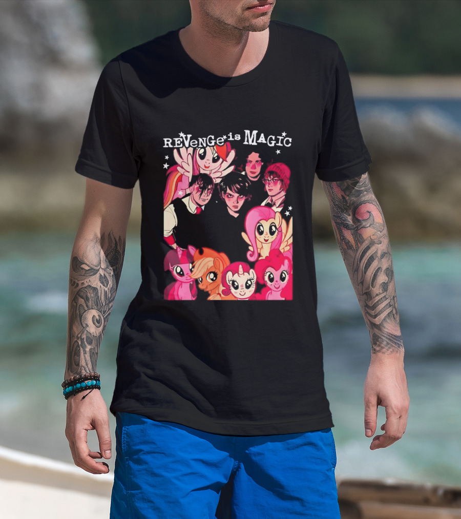 My Chemical Romance My Little Pony Revenge Is Magic Crossover Mashup T-Shirt