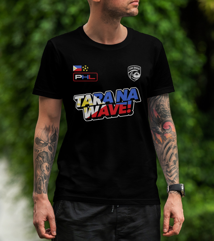 Philippines PHL San Diego Wave FC 2026 Tara Na Wave T-Shirt