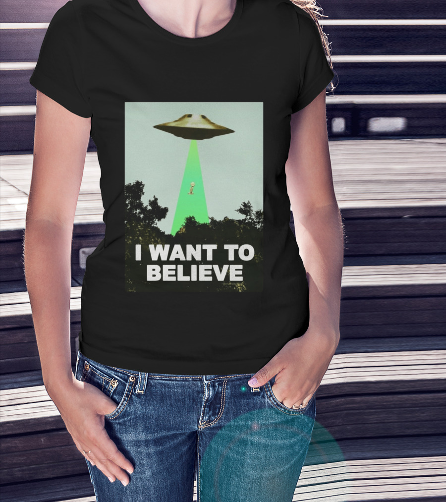 Premiun Spurs I Want To Believe UFO Trophy T-Shirt