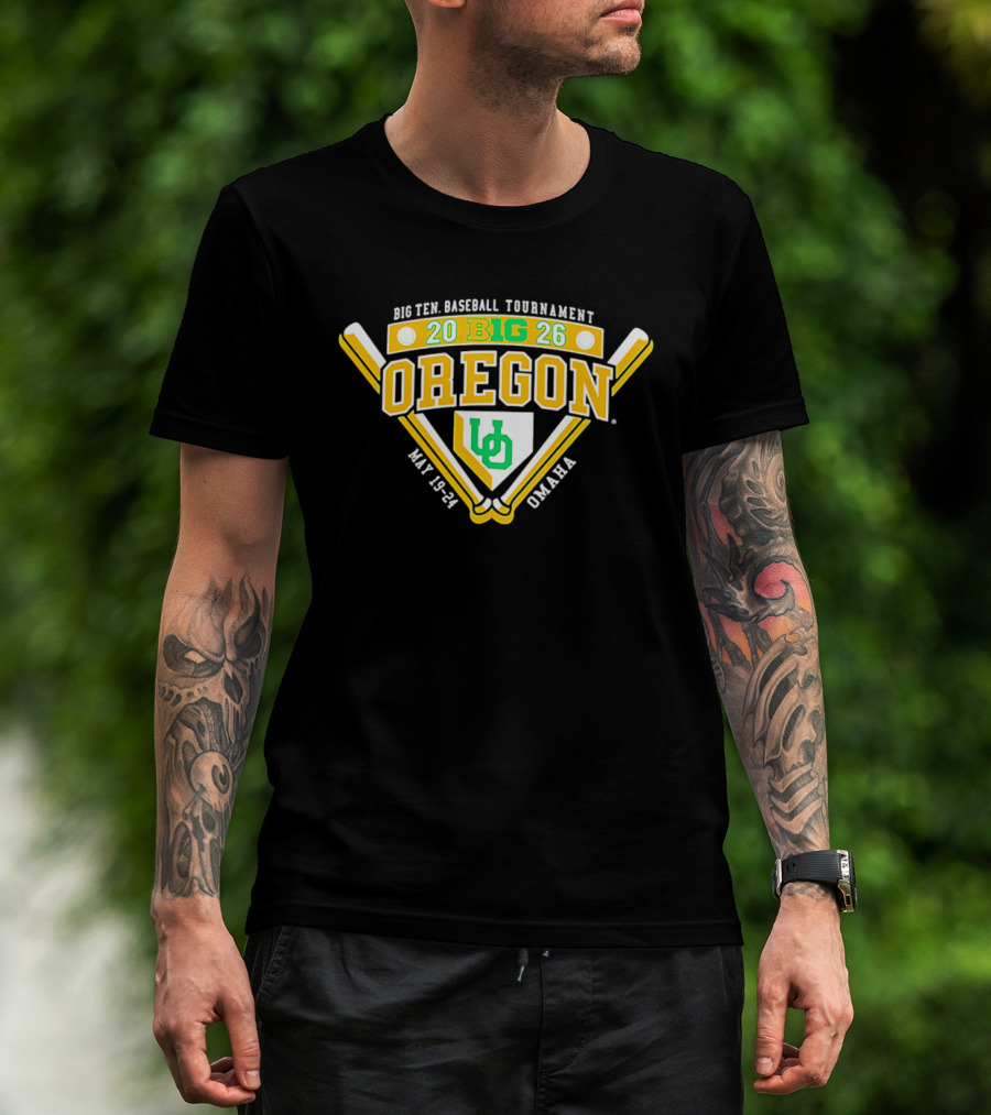 Oregon Ducks 2026 Big Ten Baseball Tournament May 19 21 Omaha T-Shirt