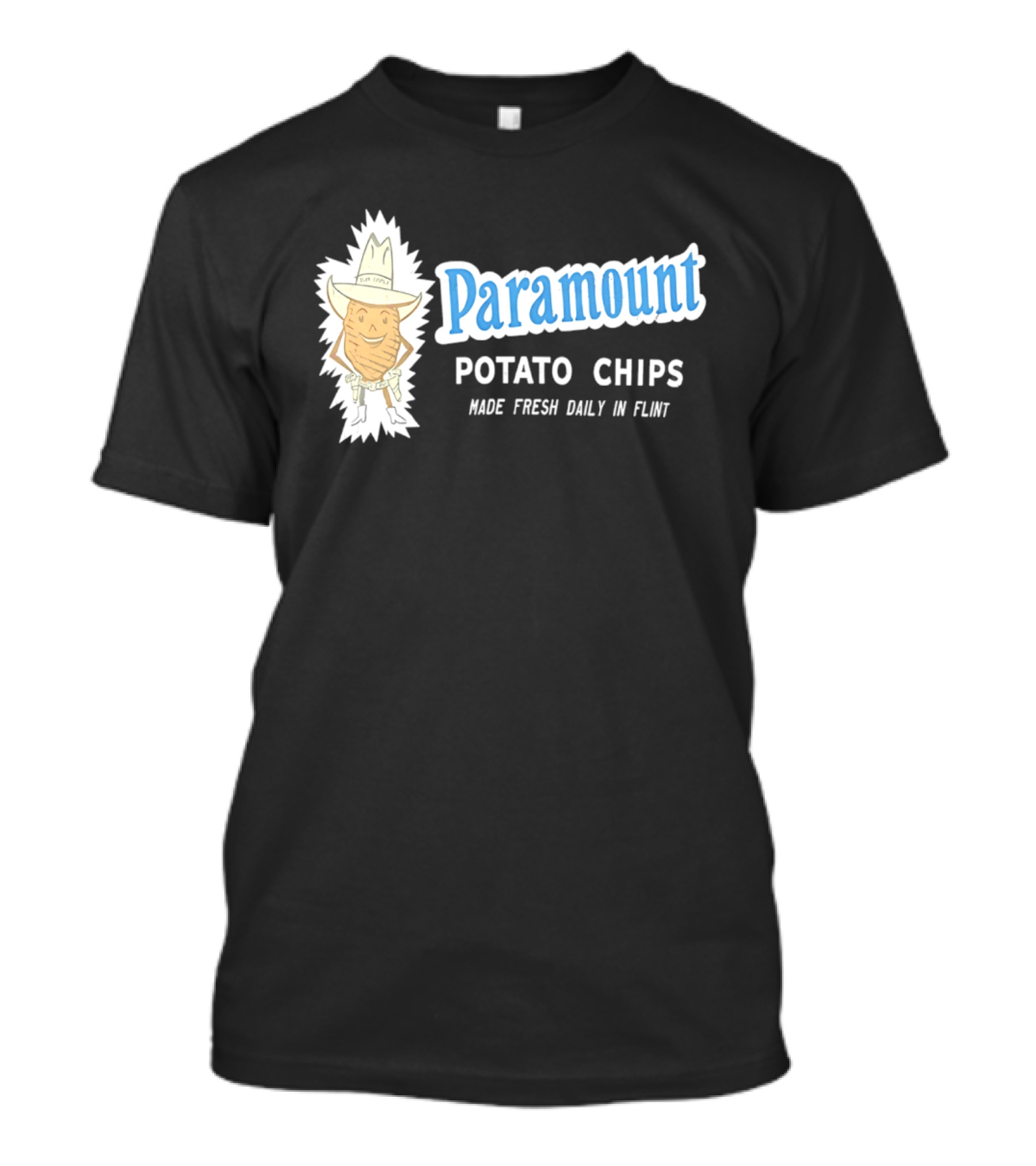 Paramount Potato Chips Made Fresh Daily In Flint Cowboy T-Shirt