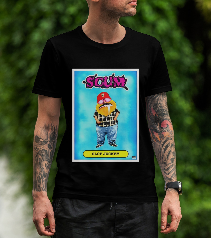SCUM Slop Jockey Trading Card Gritty T-Shirt