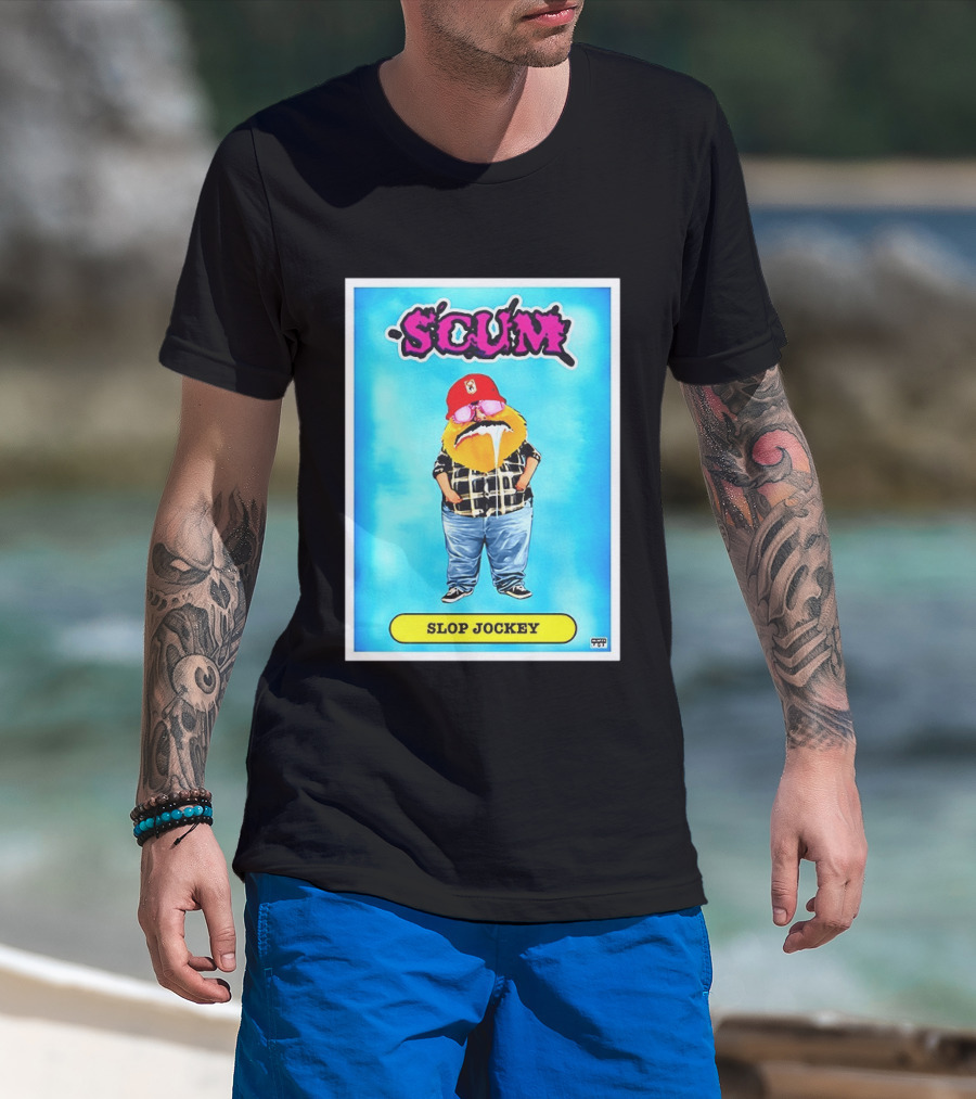 SCUM Slop Jockey Trading Card Gritty T-Shirt