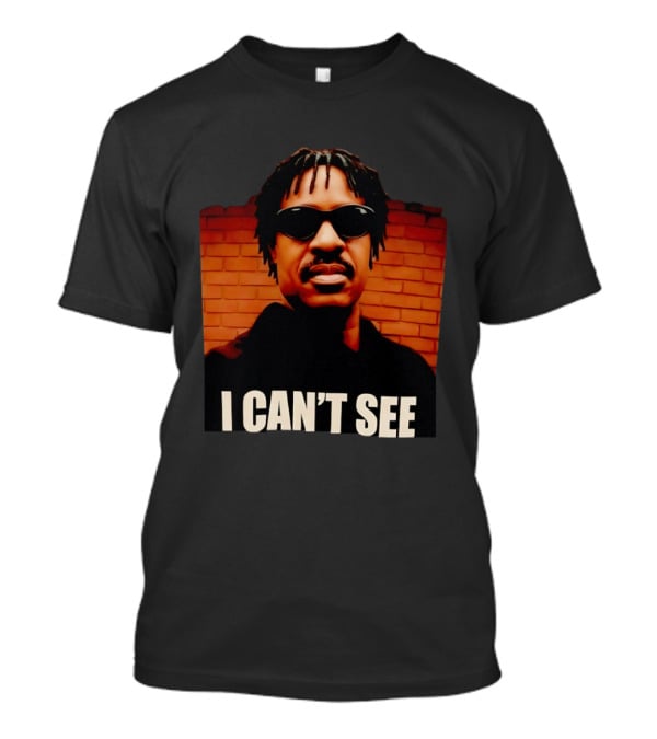 Stevie Wonder Motown R&B Soul Music Legend Singer Songwriter Parody I Can't See T-Shirt