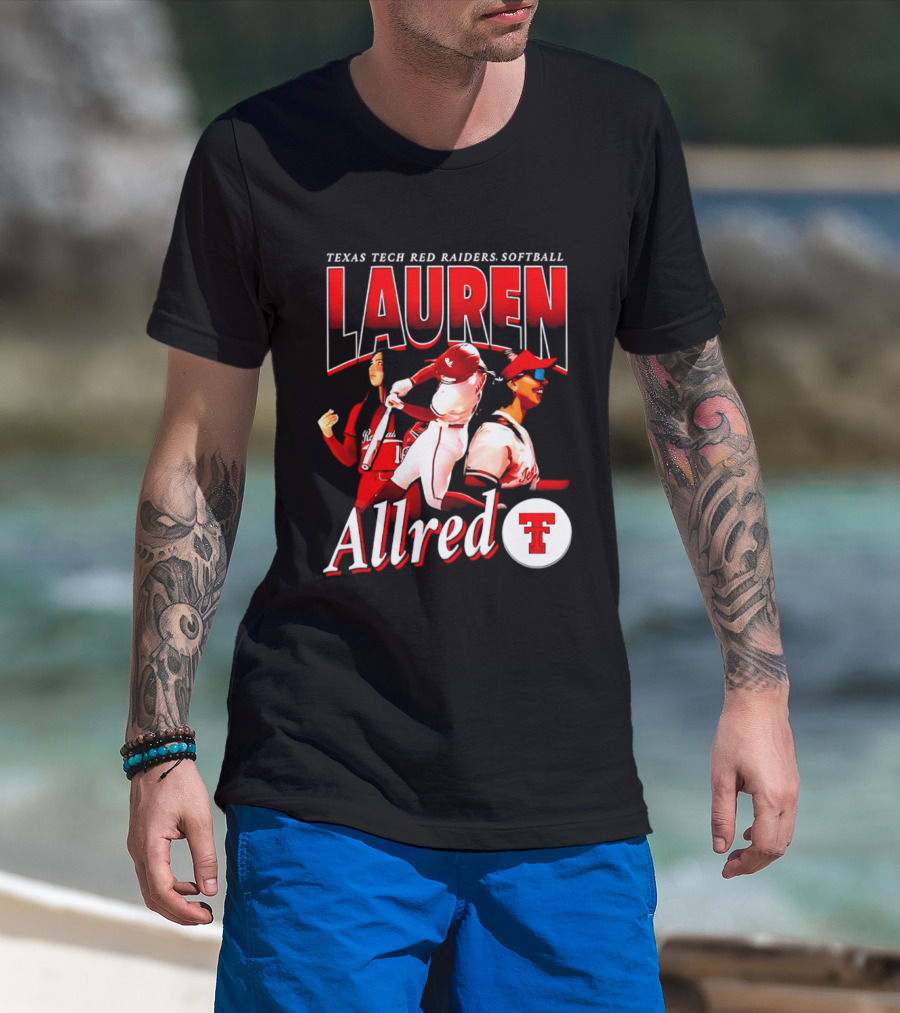 Texas Tech Red Raiders Softball Lauren Allred Team T-Shirt
