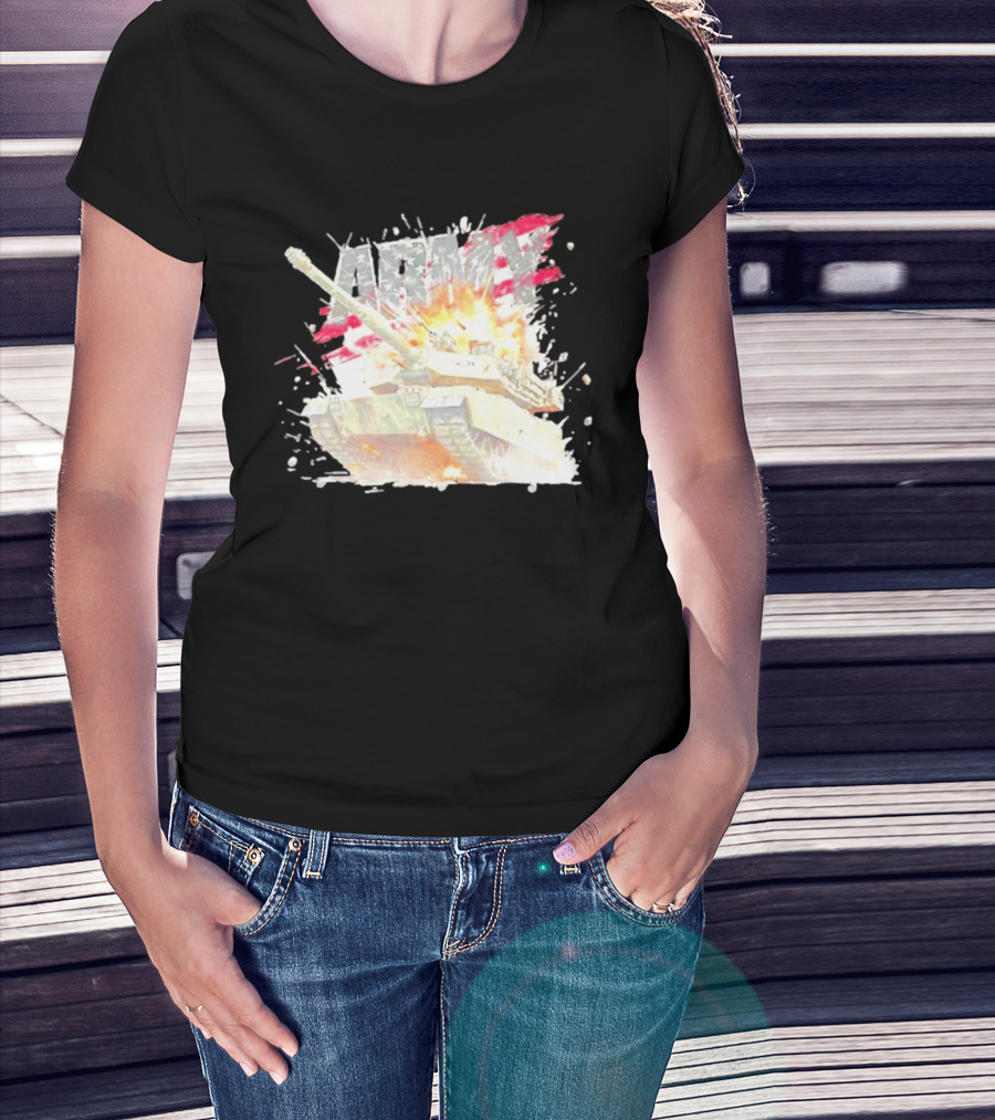 America Army M1 Abrams Tank Explosion T-Shirt