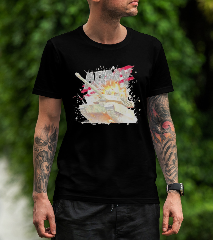America Army M1 Abrams Tank Explosion T-Shirt