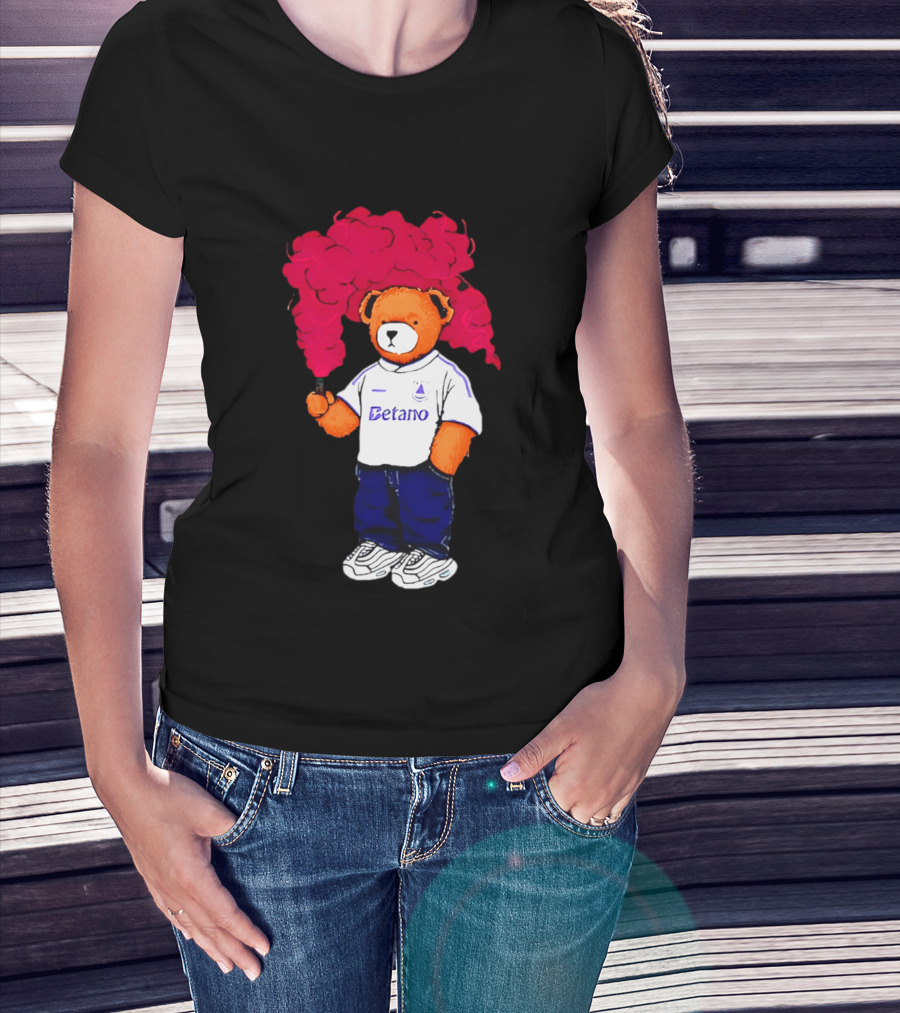 Betano FC Pickles Bears Character Holding Red Smoke T-Shirt
