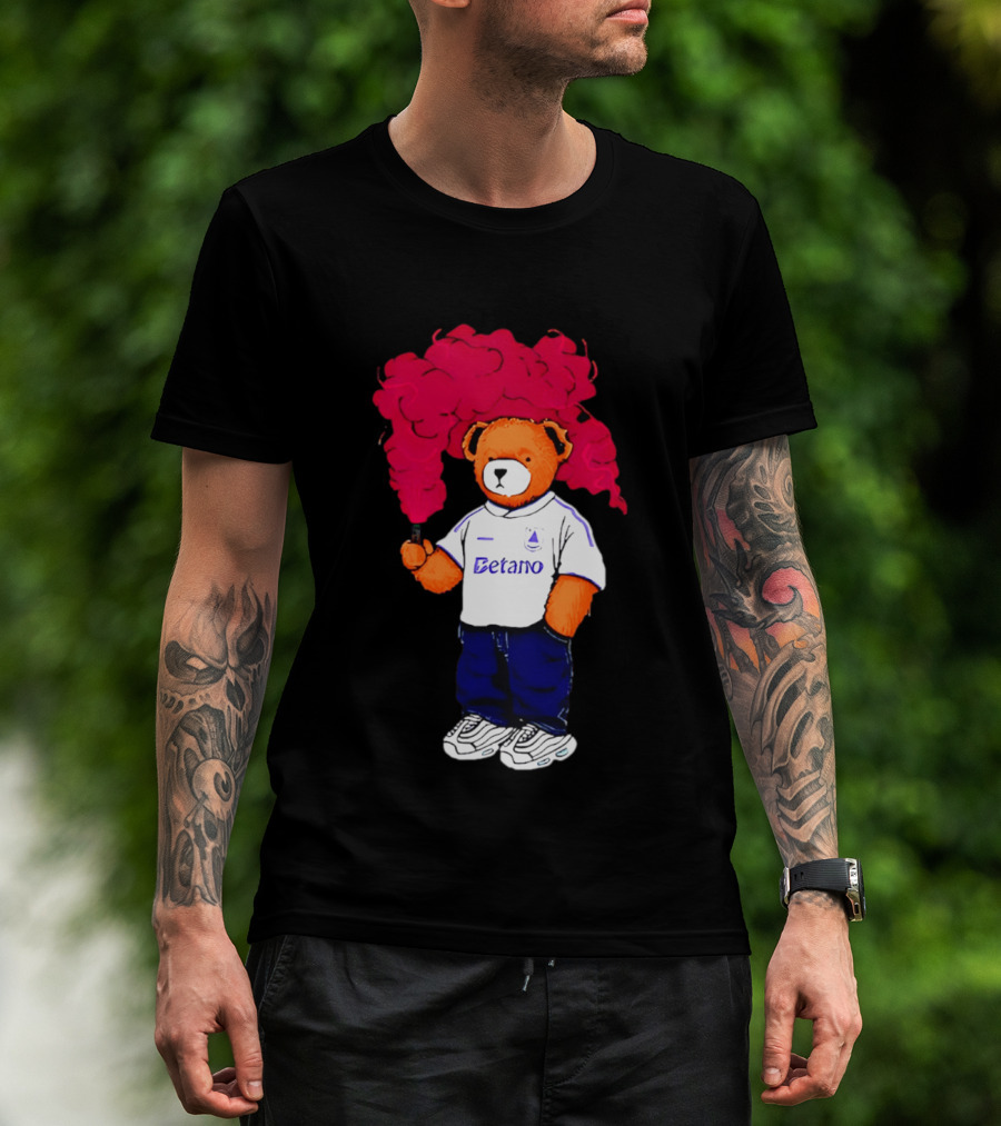 Betano FC Pickles Bears Character Holding Red Smoke T-Shirt