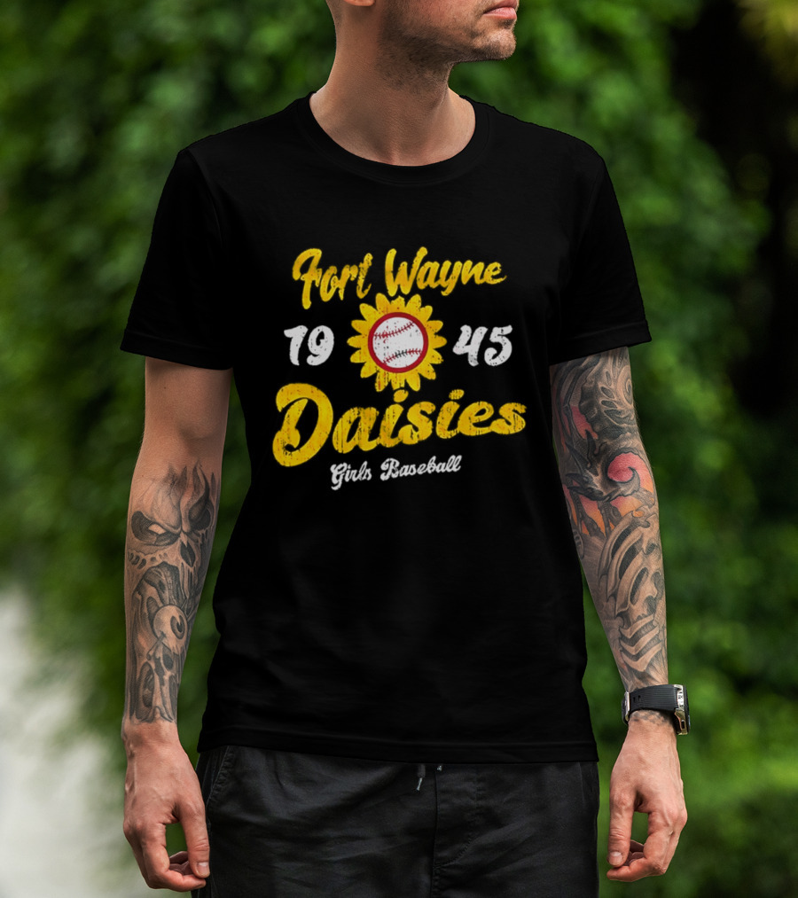 Fort Wayne Daisies 1945 Girls Baseball All American Girls Professional Baseball League T-Shirt