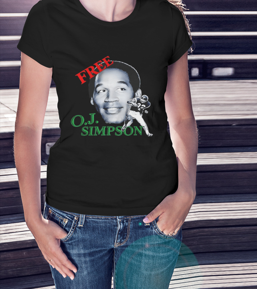Free OJ Simpson 22 Football NFL Buffalo Team T-Shirt