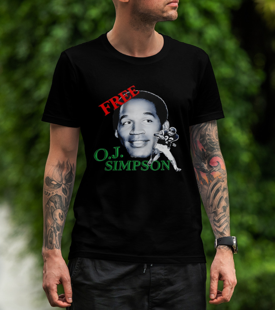 Free OJ Simpson 22 Football NFL Buffalo Team T-Shirt