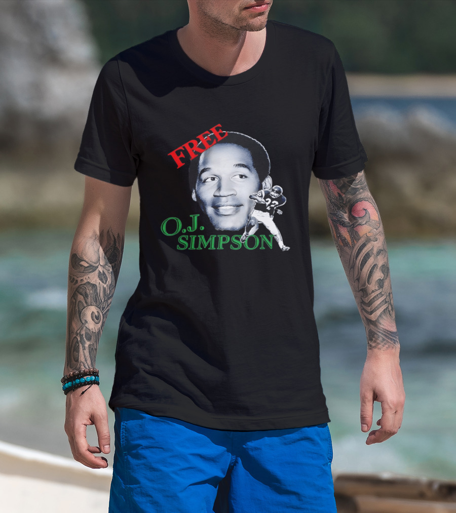 Free OJ Simpson 22 Football NFL Buffalo Team T-Shirt