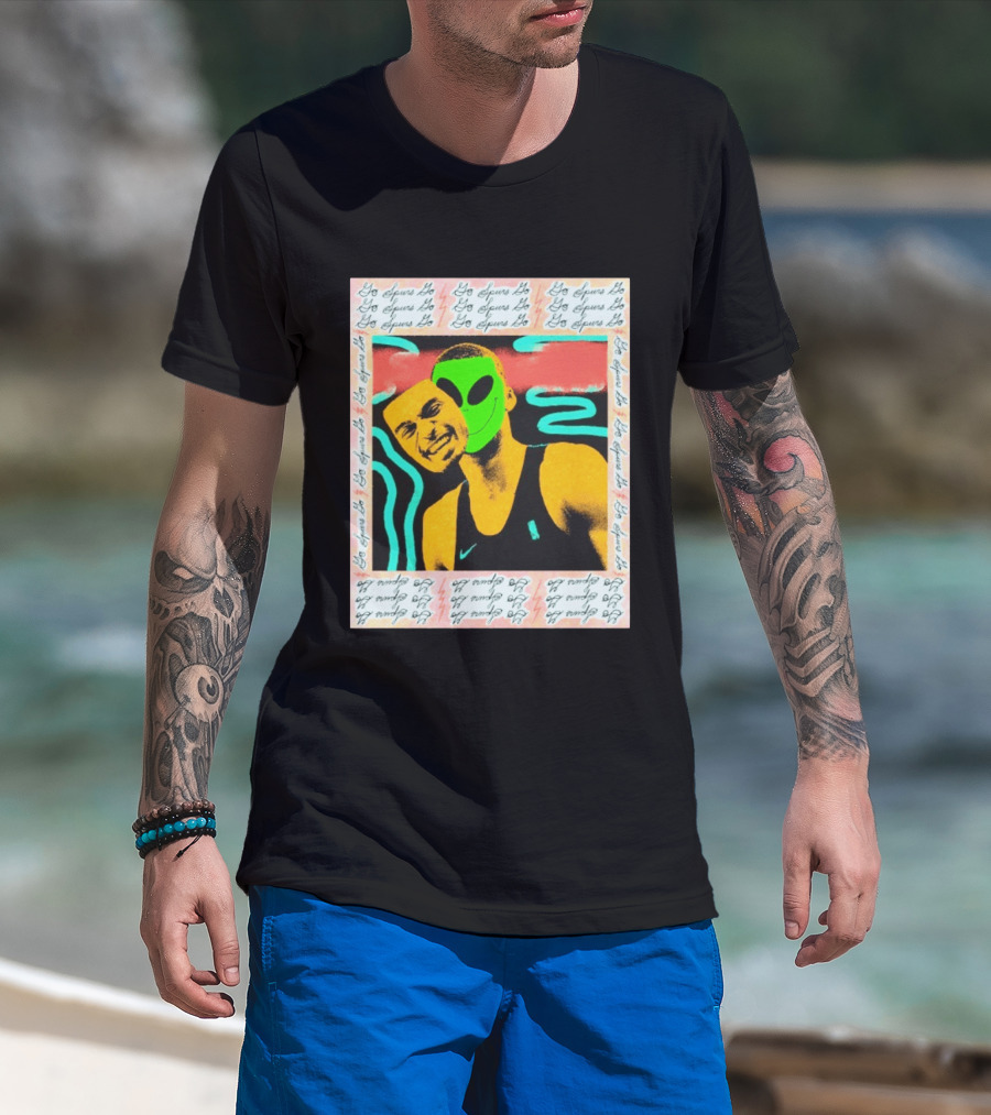Go Spurs Go Alien Victor Wemby Mask San Antonio Spurs T-Shirt