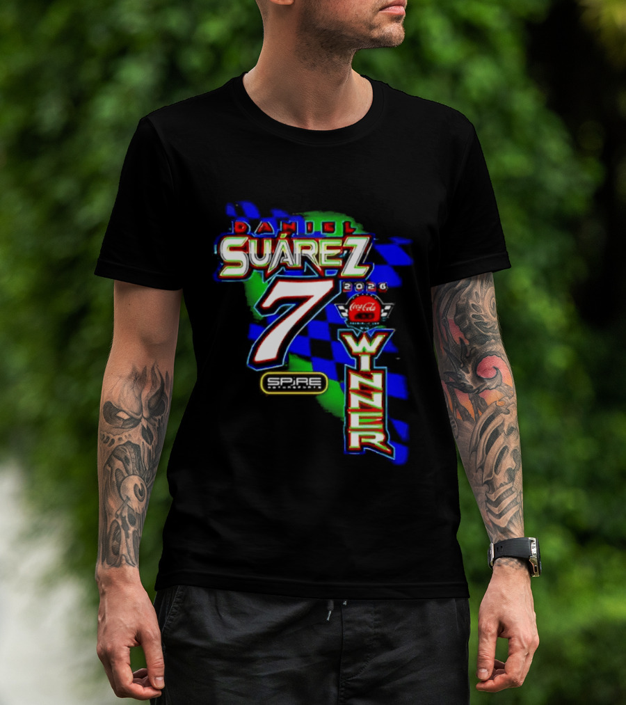 Daniel Suarez NASCAR Coca Cola Number 7 Winner 2026 T-Shirt