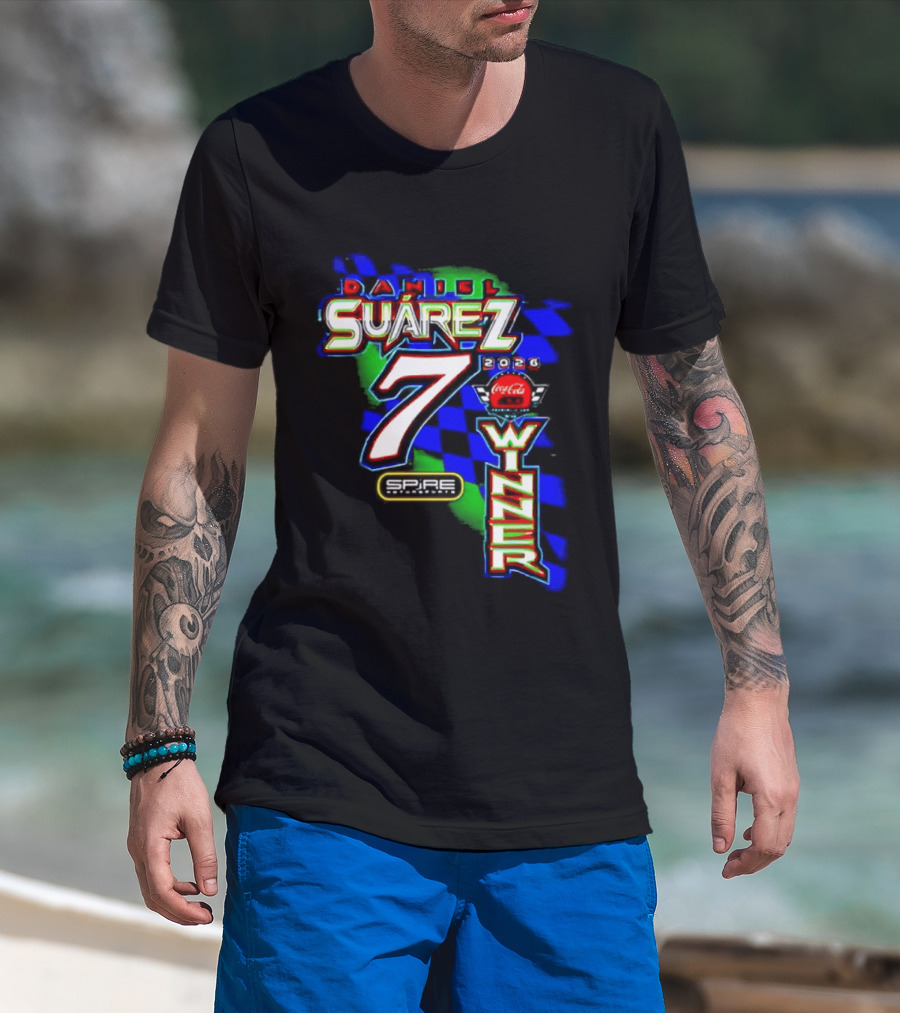 Daniel Suarez NASCAR Coca Cola Number 7 Winner 2026 T-Shirt