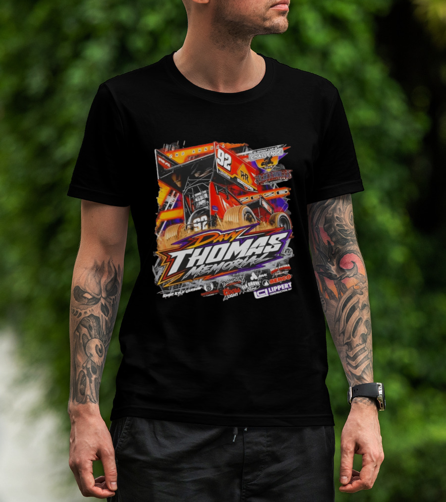 2nd Annual Davy Thomas Memorial 92 Sprint Car Placerville Speedway Challenge Tour 2020 T-Shirt