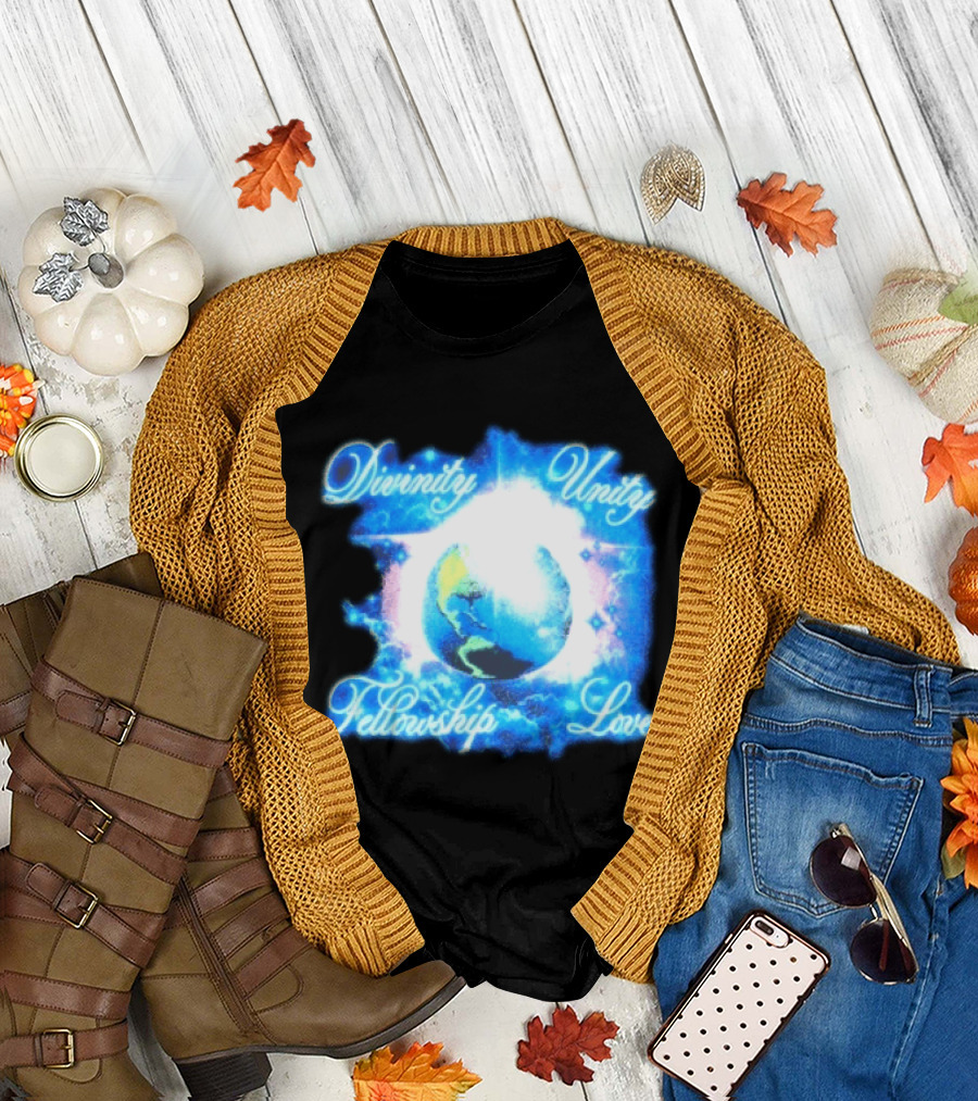 Divinity Unity Fellowship Love Earth Glow T-Shirt