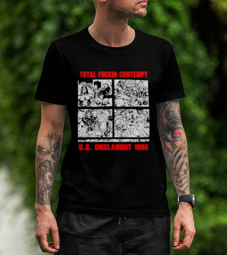 Internal Bleeding Total Fuckin Contempt US Onslaught 1996 T-Shirt