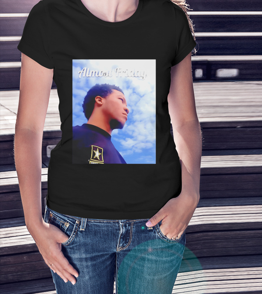 Almost Friday Jalen Brunson NWTS Basketball Sky T-Shirt