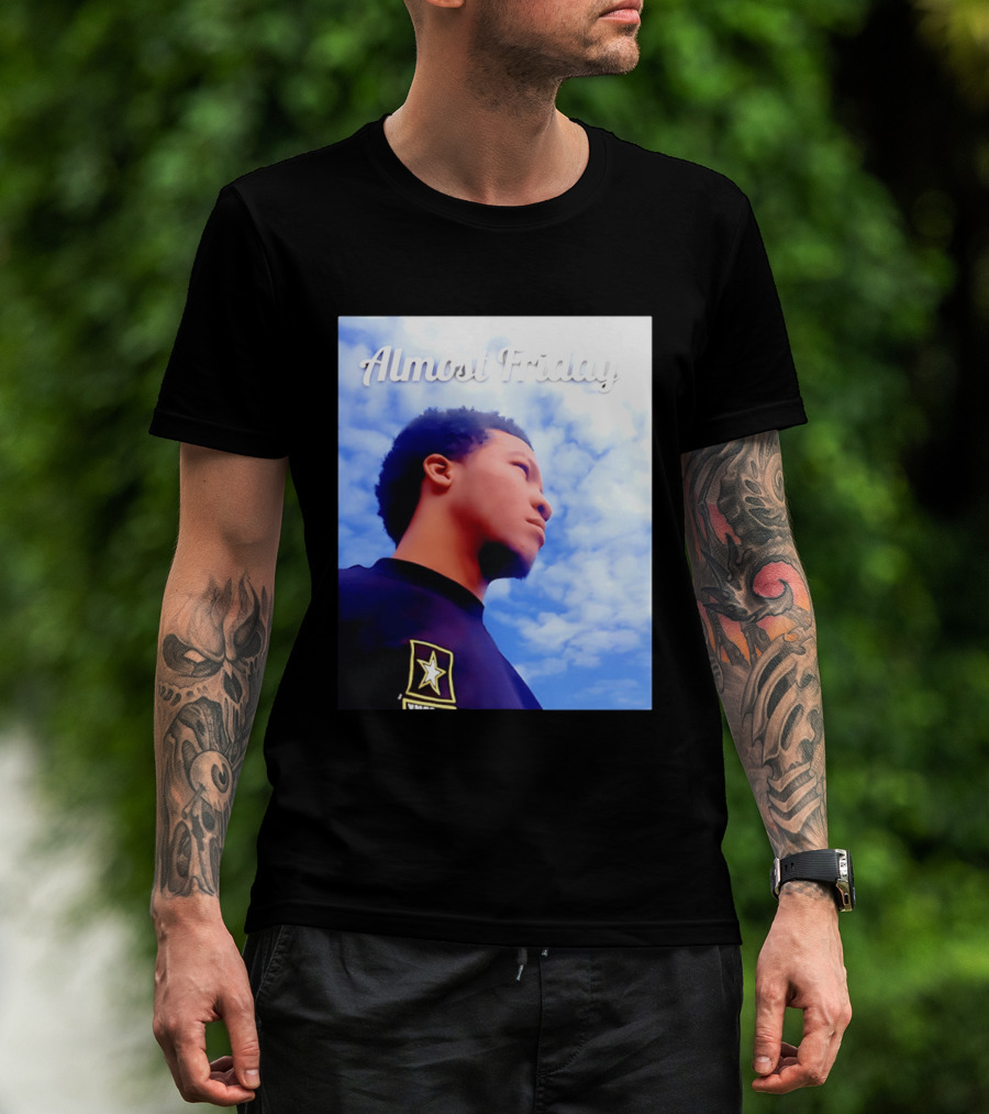 Almost Friday Jalen Brunson NWTS Basketball Sky T-Shirt