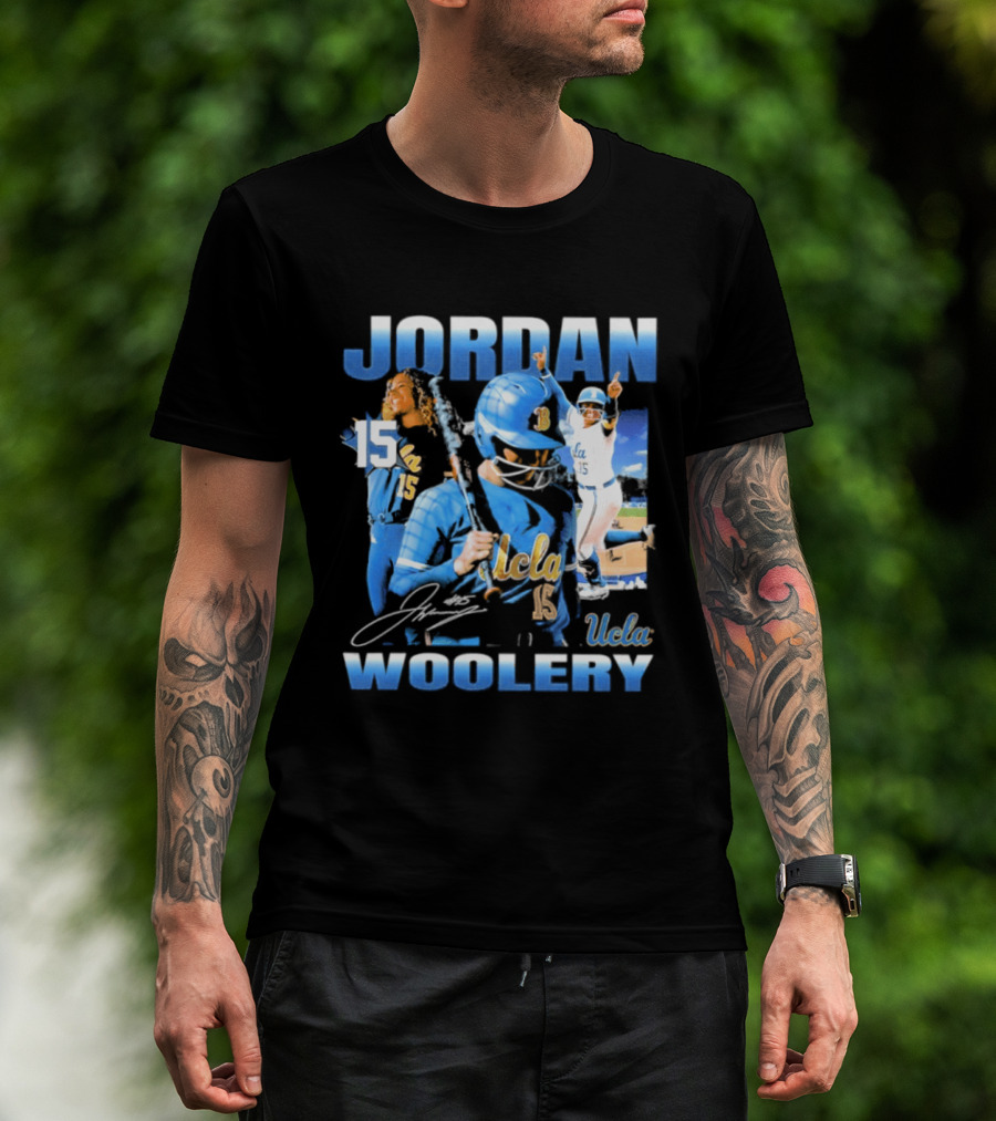 Jordan Woolery 15 UCLA Bruins Women's Softball T-Shirt