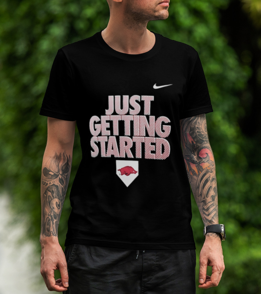 Nike Just Getting Started Arkansas Razorbacks Women's Softball T-Shirt