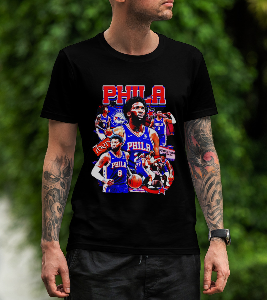 Philadelphia 76ers Phila 6ers Team Players Arena T-Shirt