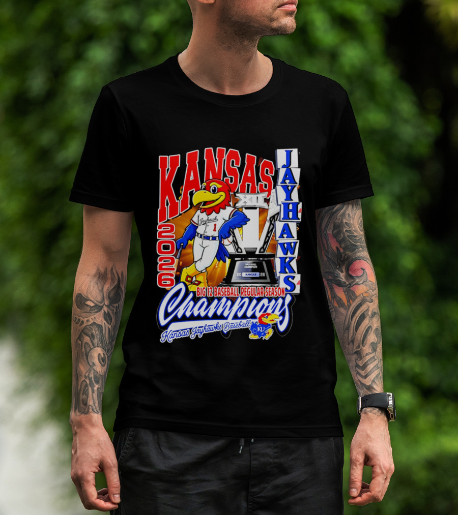 Kansas Jayhawks 2026 Big 12 Baseball Regular Season Champions T-Shirt