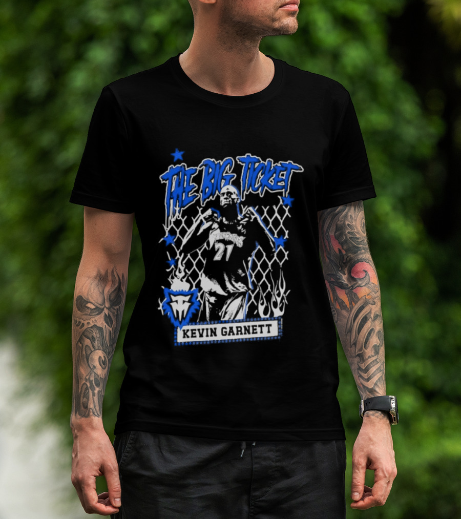 Kevin Garnett The Big Ticket Minnesota Timberwolves Legendary Player T-Shirt