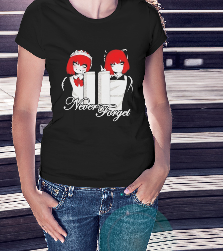 Maid Anime 9 11 Twin Towers Never Forget T-Shirt
