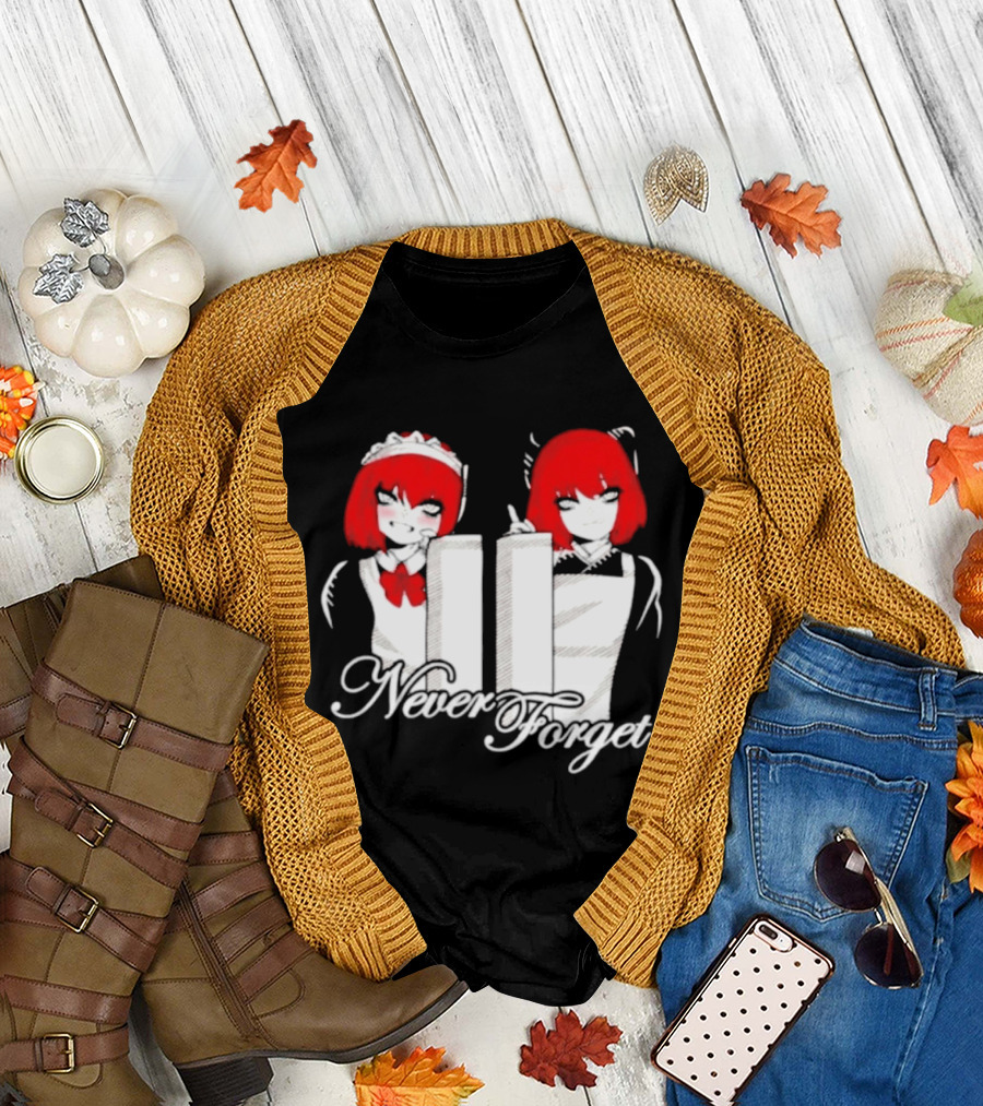 Maid Anime 9 11 Twin Towers Never Forget T-Shirt