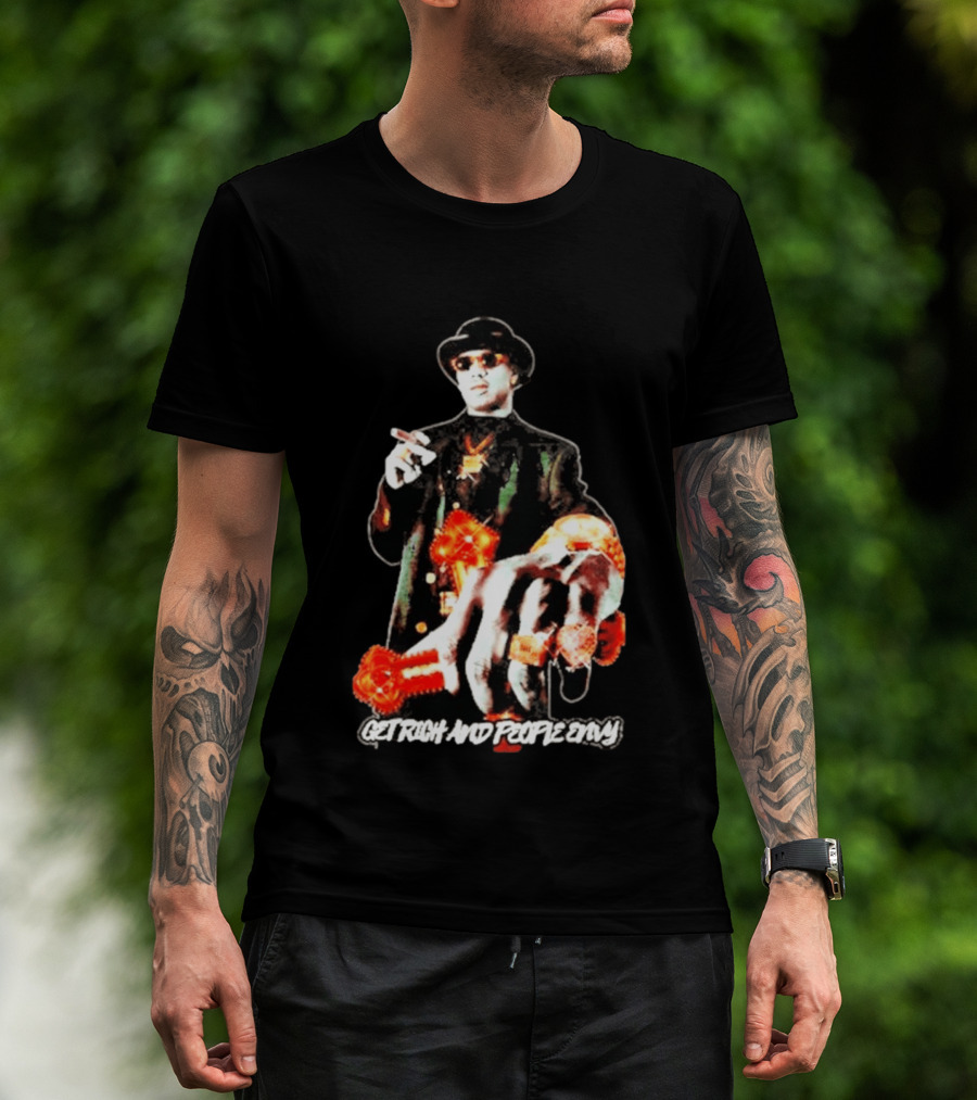 Master P Get Rich And People Envy Gold Rings Money Power T-Shirt