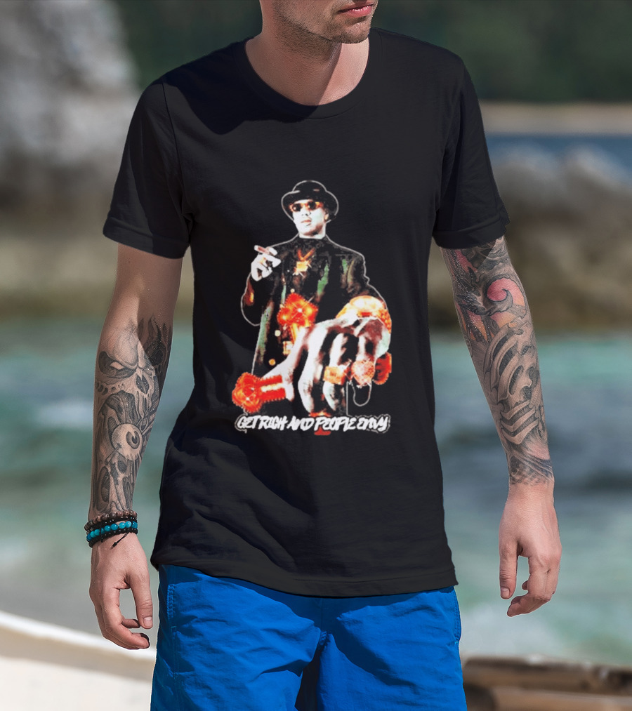 Master P Get Rich And People Envy Gold Rings Money Power T-Shirt