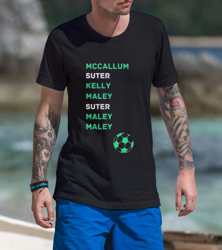 McCallum Suter Kelly Maley Football Soccer Ball T-Shirt
