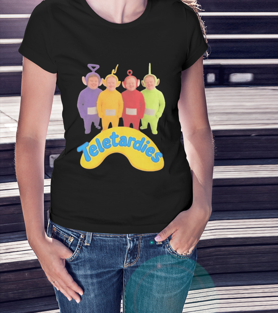 Teletardies Costume Characters Parody With Four T-Shirt