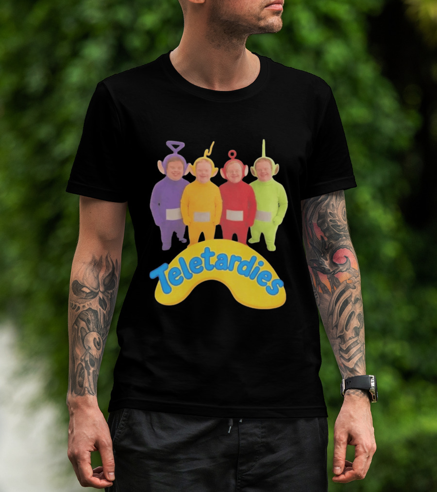 Teletardies Costume Characters Parody With Four T-Shirt
