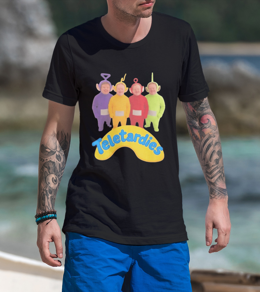 Teletardies Costume Characters Parody With Four T-Shirt