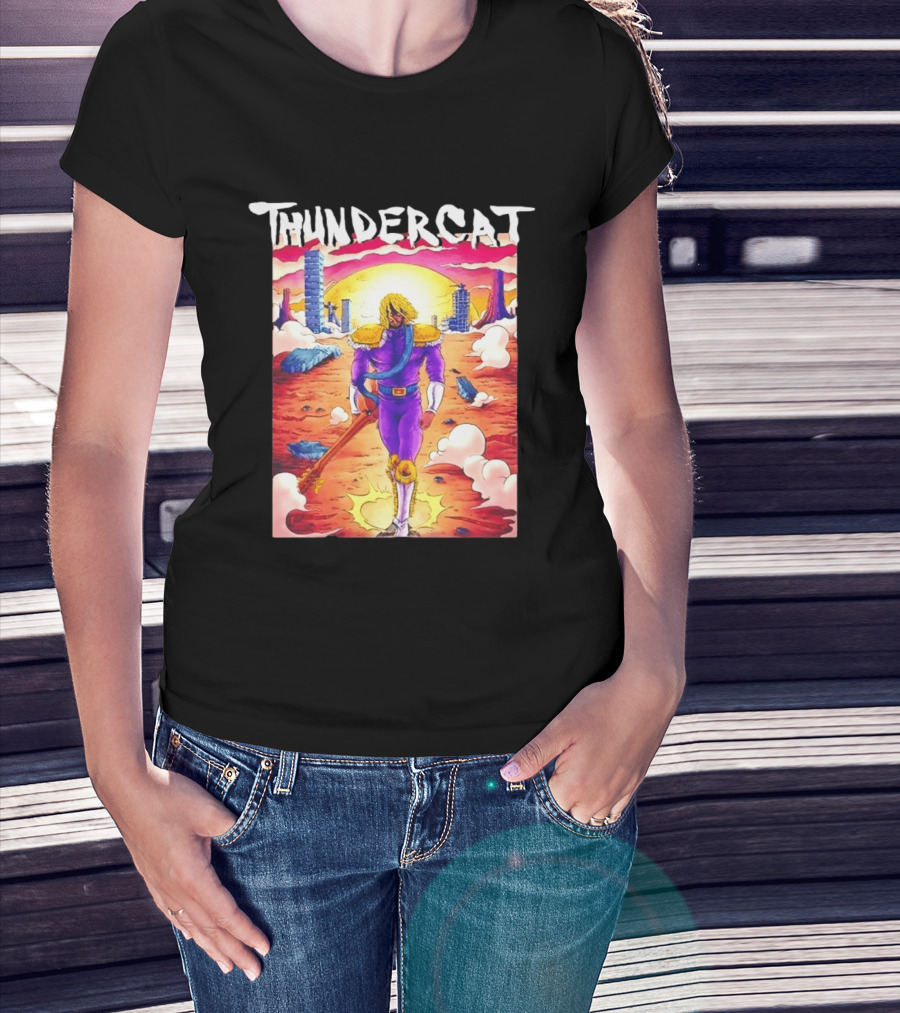Thundercat It Is What It Is Tour 2021 Futuristic Warrior Desert Scene T-Shirt