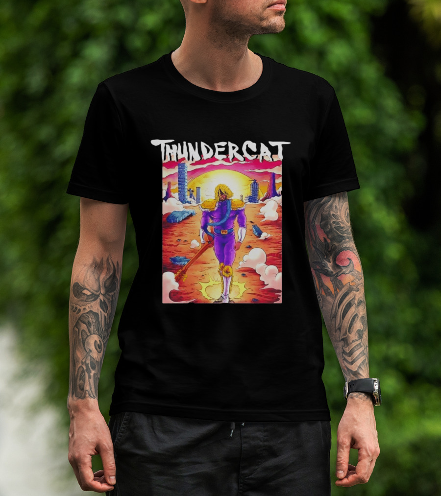 Thundercat It Is What It Is Tour 2021 Futuristic Warrior Desert Scene T-Shirt