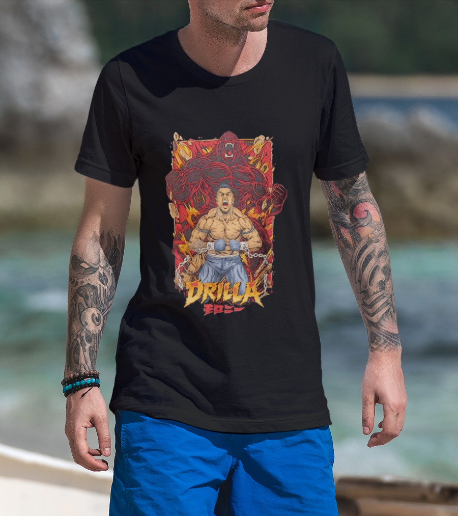 Drilla Gorilla Anthony Taylor Boxing MMA Warrior Explosion T-Shirt
